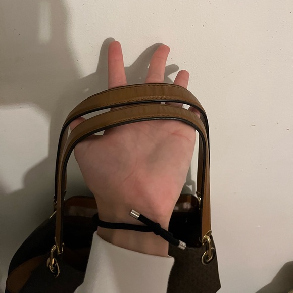 Michael Kors Dark Brown Signature Shoulder Bag - Picture 9 of 9